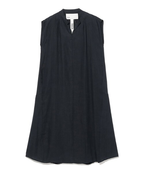 Demi-Luxe BEAMS（デミルクス ビームス）の「TICCA / リネン フレンチスリーブ バルーン ワンピース（ワンピース・レディース・グリーン系その他5/ネイビー・ONE SIZE）」の15枚目の写真