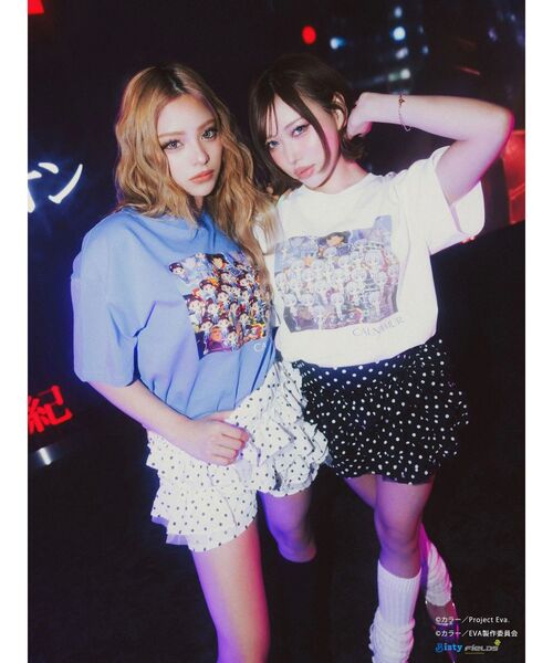 CALNAMUR（カルナムール）の「【新世紀エヴァンゲリオンコラボ】群予告Tシャツ（Tシャツ/カットソー・レディース・ブルー/ホワイト・X-LARGE/FREE）」の22枚目の写真