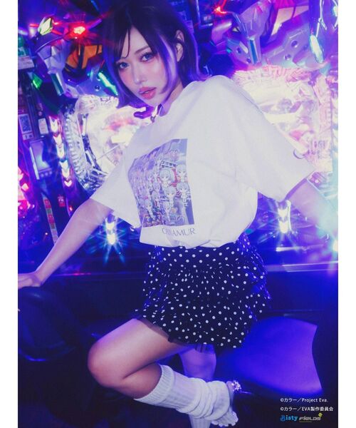 CALNAMUR（カルナムール）の「【新世紀エヴァンゲリオンコラボ】群予告Tシャツ（Tシャツ/カットソー・レディース・ブルー/ホワイト・X-LARGE/FREE）」の20枚目の写真