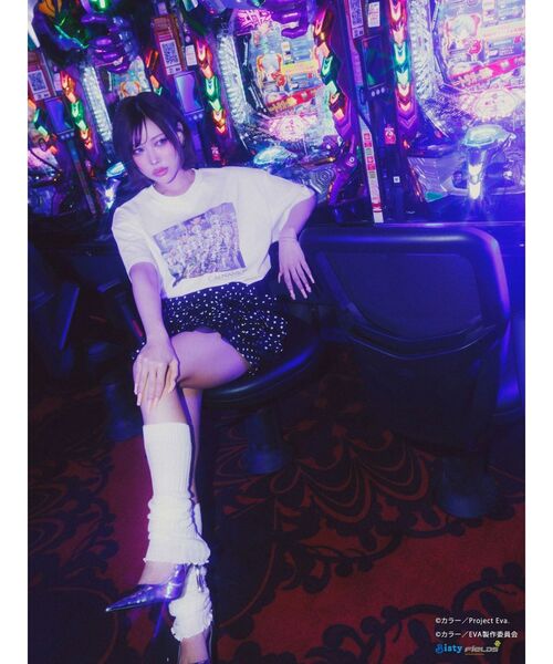 CALNAMUR（カルナムール）の「【新世紀エヴァンゲリオンコラボ】群予告Tシャツ（Tシャツ/カットソー・レディース・ブルー/ホワイト・X-LARGE/FREE）」の19枚目の写真