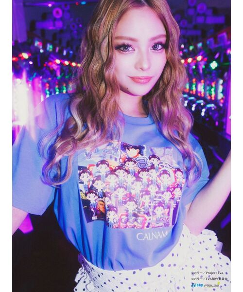 CALNAMUR（カルナムール）の「【新世紀エヴァンゲリオンコラボ】群予告Tシャツ（Tシャツ/カットソー・レディース・ブルー/ホワイト・X-LARGE/FREE）」の18枚目の写真
