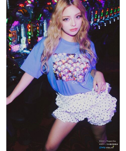 CALNAMUR（カルナムール）の「【新世紀エヴァンゲリオンコラボ】群予告Tシャツ（Tシャツ/カットソー・レディース・ブルー/ホワイト・X-LARGE/FREE）」の17枚目の写真