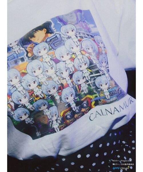 CALNAMUR（カルナムール）の「【新世紀エヴァンゲリオンコラボ】群予告Tシャツ（Tシャツ/カットソー・レディース・ブルー/ホワイト・X-LARGE/FREE）」の16枚目の写真