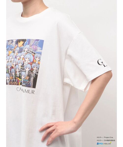CALNAMUR（カルナムール）の「【新世紀エヴァンゲリオンコラボ】群予告Tシャツ（Tシャツ/カットソー・レディース・ブルー/ホワイト・X-LARGE/FREE）」の10枚目の写真