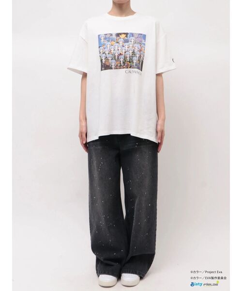 CALNAMUR（カルナムール）の「【新世紀エヴァンゲリオンコラボ】群予告Tシャツ（Tシャツ/カットソー・レディース・ブルー/ホワイト・X-LARGE/FREE）」の7枚目の写真