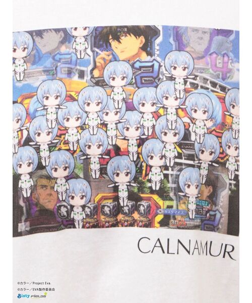CALNAMUR（カルナムール）の「【新世紀エヴァンゲリオンコラボ】群予告Tシャツ（Tシャツ/カットソー・レディース・ブルー/ホワイト・X-LARGE/FREE）」の5枚目の写真