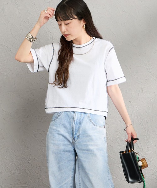 HANES（ヘインズ）の「[HANES×DODO JEAN] 3P リバーシブル パックTシャツ（Tシャツ/カットソー・レディース・ブラック/ホワイト・S）」の11枚目の写真