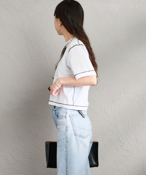 HANES（ヘインズ）の「[HANES×DODO JEAN] 3P リバーシブル パックTシャツ（Tシャツ/カットソー・レディース・ブラック/ホワイト・S）」の12枚目の写真