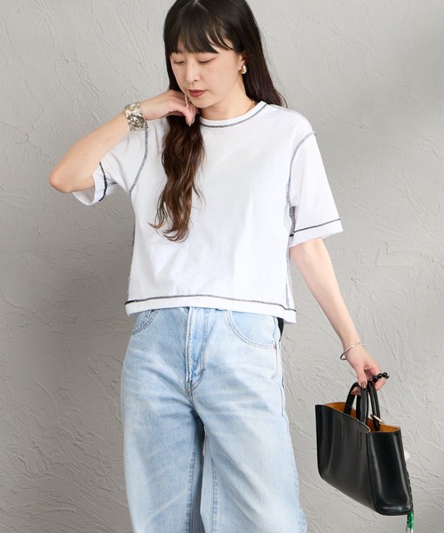 HANES（ヘインズ）の「[HANES×DODO JEAN] 3P リバーシブル パックTシャツ（Tシャツ/カットソー・レディース・ブラック/ホワイト・S）」の21枚目の写真