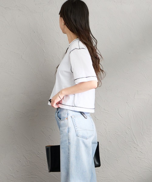 HANES（ヘインズ）の「[HANES×DODO JEAN] 3P リバーシブル パックTシャツ（Tシャツ/カットソー・レディース・ブラック/ホワイト・S）」の22枚目の写真