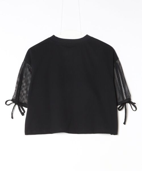 CONVERSE（コンバース）の「【別注】コンバース  AP MESH SLEEVE TEE L メッシュスリーブ半袖Tシャツ 限定コラボ（Tシャツ/カットソー・レディース・ホワイト/ブラック・S/M/L）」の3枚目の写真