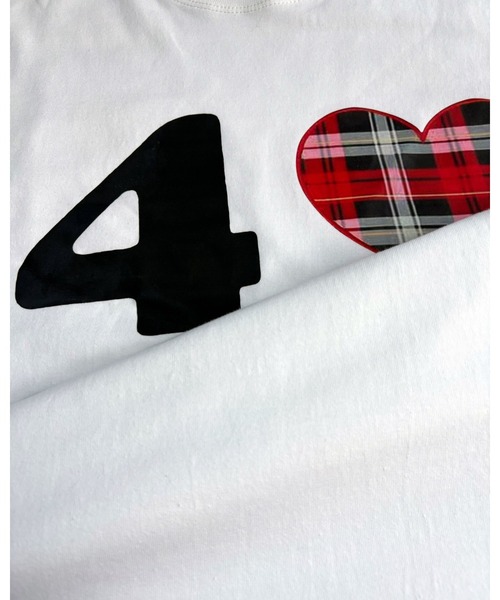 inst.ALL(インストール)の「ハートチェックプリントルーズTシャツ(Tシャツ/カットソー・レディース・ホワイト・M)」の10枚目の写真