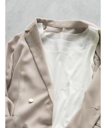 Te chichi（テチチ）の「【接触冷感】シアー切替スクエアネックタンクトップ（タンクトップ）」