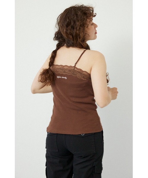 RODEO CROWNS WIDE BOWL（ロデオクラウンズワイドボウル）の「(Ed Hardy)レースキャミソール（キャミソール・レディース・ブラウン/ブラック/ライトピンク/オフホワイト・FREE）」の15枚目の写真