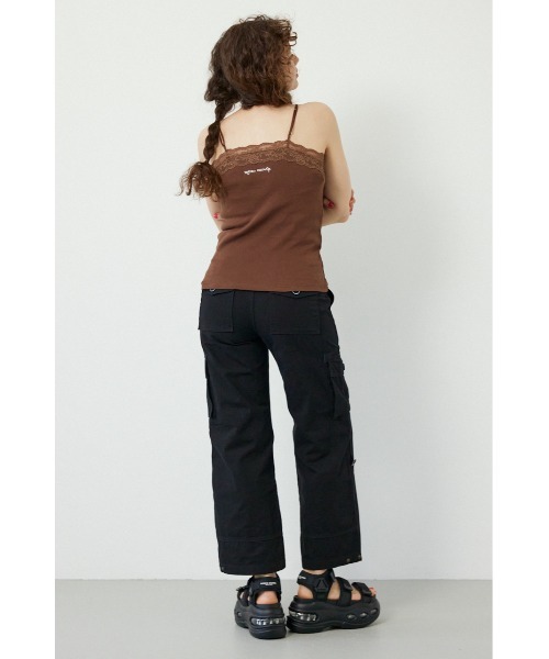 RODEO CROWNS WIDE BOWL（ロデオクラウンズワイドボウル）の「(Ed Hardy)レースキャミソール（キャミソール・レディース・ブラウン/ブラック/ライトピンク/オフホワイト・FREE）」の17枚目の写真