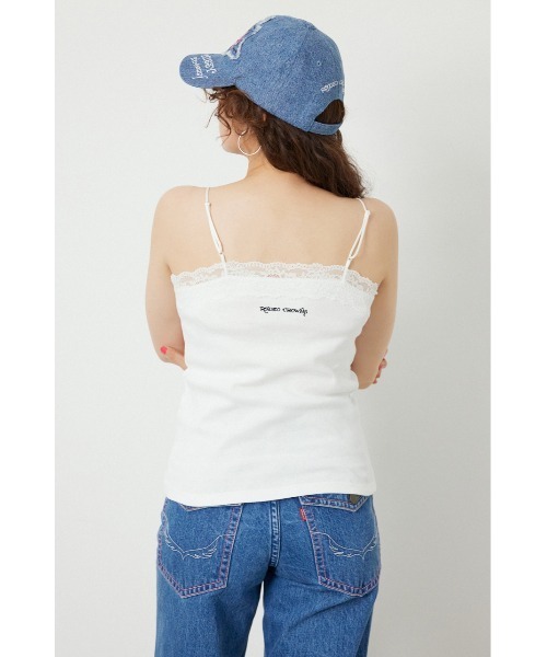 RODEO CROWNS WIDE BOWL（ロデオクラウンズワイドボウル）の「(Ed Hardy)レースキャミソール（キャミソール・レディース・ブラウン/ブラック/ライトピンク/オフホワイト・FREE）」の5枚目の写真