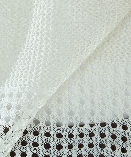 COMME CA ISM（コムサイズム）の「【セットアイテム】透かし編み ボーダープルオーバー＋タンクトップ（ニット/セーター・レディース・オフホワイト/ネイビー/オレンジ・FREE）」の14枚目の写真