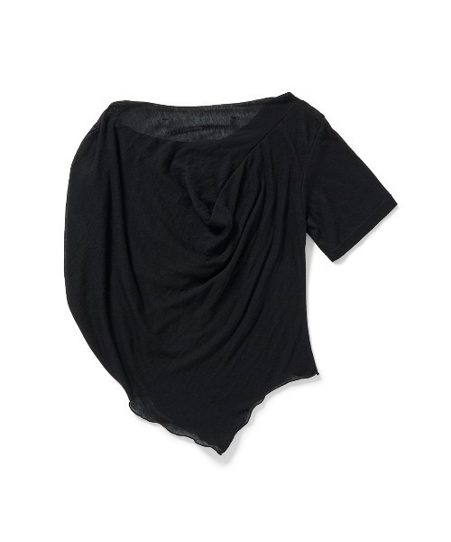PERVERZE(パーバーズ)の「Remade Draped T-Shirt(Tシャツ/カットソー・レディース・ブルー/グレー/ブラック・FREE)」の4枚目の写真