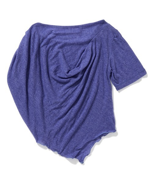PERVERZE(パーバーズ)の「Remade Draped T-Shirt(Tシャツ/カットソー・レディース・ブルー/グレー/ブラック・FREE)」の6枚目の写真