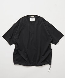 限定展開 Drymix(R)/ドライミックス リラックスフィット ヘンリーネック Tシャツ/速乾/UVカット