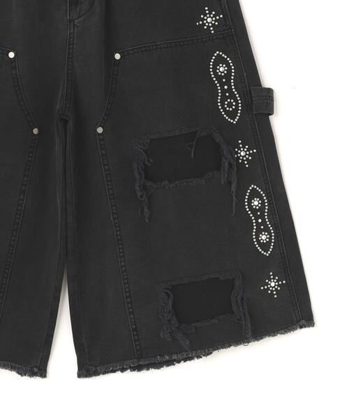 DANKE SCHON(ダンケシェーン)の「DankeSchon/ダンケシェーン/STUDS W-KNEE DUCK SHORTS(その他パンツ・メンズ・ベージュ/ブラック・M/L)」の10枚目の写真