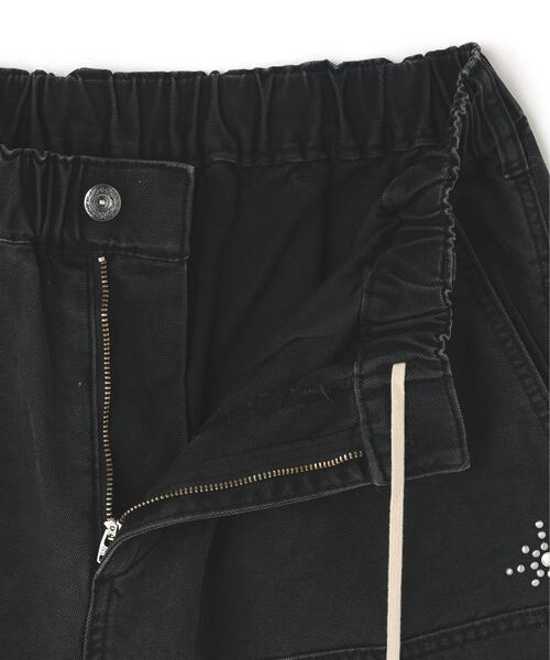 DANKE SCHON(ダンケシェーン)の「DankeSchon/ダンケシェーン/STUDS W-KNEE DUCK SHORTS(その他パンツ・メンズ・ベージュ/ブラック・M/L)」の13枚目の写真