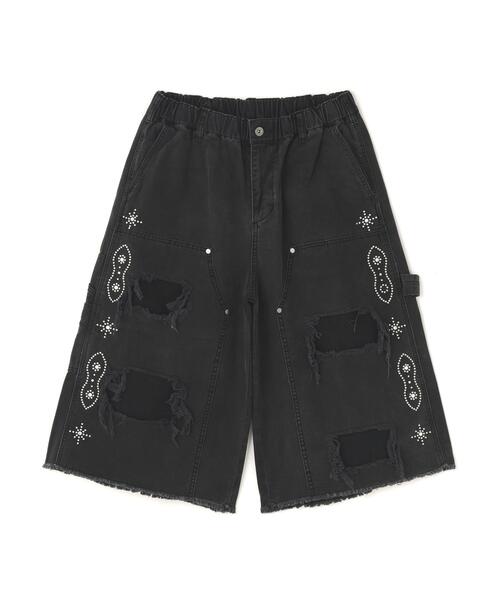 DANKE SCHON(ダンケシェーン)の「DankeSchon/ダンケシェーン/STUDS W-KNEE DUCK SHORTS(その他パンツ・メンズ・ベージュ/ブラック・M/L)」の6枚目の写真