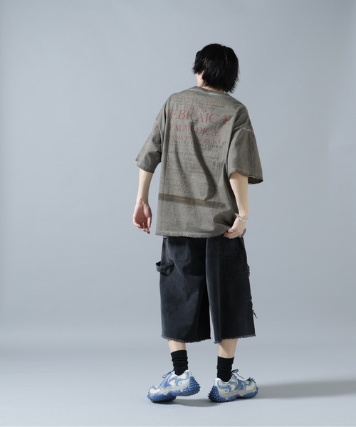 DANKE SCHON(ダンケシェーン)の「DankeSchon/ダンケシェーン/STUDS W-KNEE DUCK SHORTS(その他パンツ・メンズ・ベージュ/ブラック・M/L)」の4枚目の写真