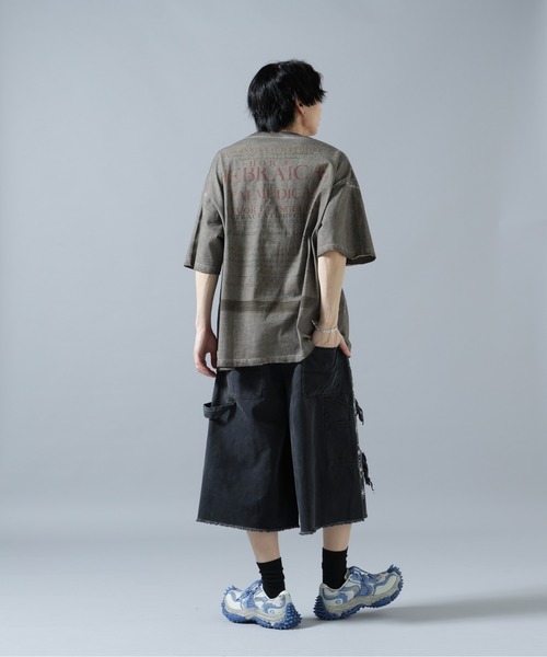 DANKE SCHON(ダンケシェーン)の「DankeSchon/ダンケシェーン/STUDS W-KNEE DUCK SHORTS(その他パンツ・メンズ・ベージュ/ブラック・M/L)」の5枚目の写真