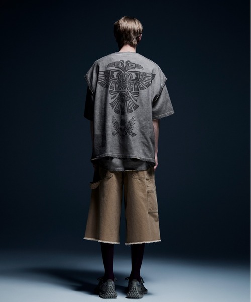 DANKE SCHON(ダンケシェーン)の「DankeSchon/ダンケシェーン/STUDS W-KNEE DUCK SHORTS(その他パンツ・メンズ・ベージュ/ブラック・M/L)」の19枚目の写真