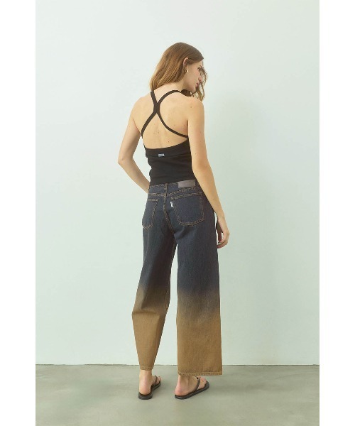 ALEXIA STAM（アリシアスタン）の「Crisscross Back Camisole /パッドinクロスバックキャミ（キャミソール・レディース・ブラウン/グレー/ブラック・S/M/L）」の5枚目の写真
