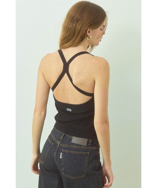ALEXIA STAM（アリシアスタン）の「Crisscross Back Camisole /パッドinクロスバックキャミ（キャミソール・レディース・ブラウン/グレー/ブラック・S/M/L）」の7枚目の写真