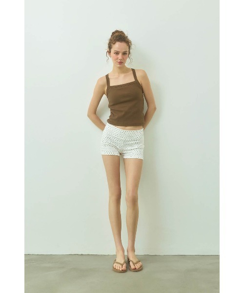 ALEXIA STAM（アリシアスタン）の「Crisscross Back Camisole /パッドinクロスバックキャミ（キャミソール・レディース・ブラウン/グレー/ブラック・S/M/L）」の14枚目の写真