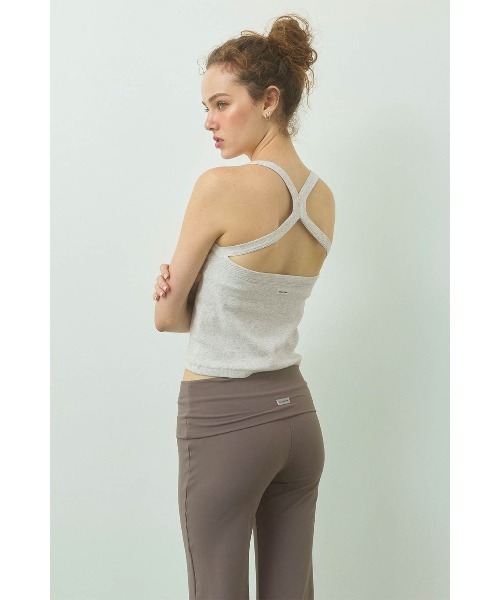ALEXIA STAM（アリシアスタン）の「Crisscross Back Camisole /パッドinクロスバックキャミ（キャミソール・レディース・ブラウン/グレー/ブラック・S/M/L）」の10枚目の写真