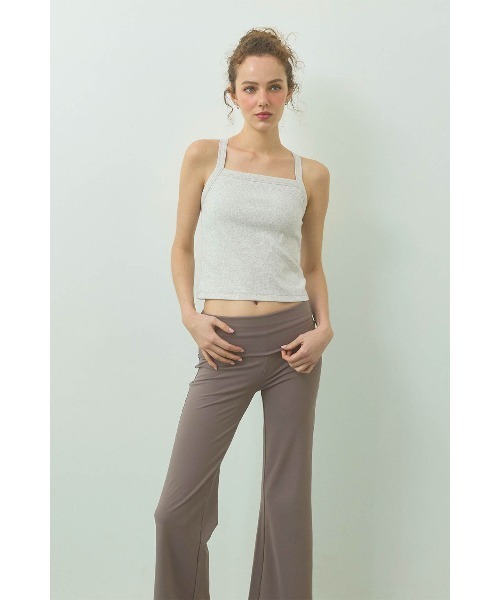 ALEXIA STAM（アリシアスタン）の「Crisscross Back Camisole /パッドinクロスバックキャミ（キャミソール・レディース・ブラウン/グレー/ブラック・S/M/L）」の13枚目の写真