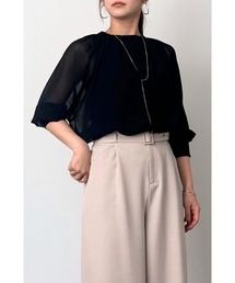 M.deux（エムドゥ）の「エアリギャザーブラウス（スカート）」