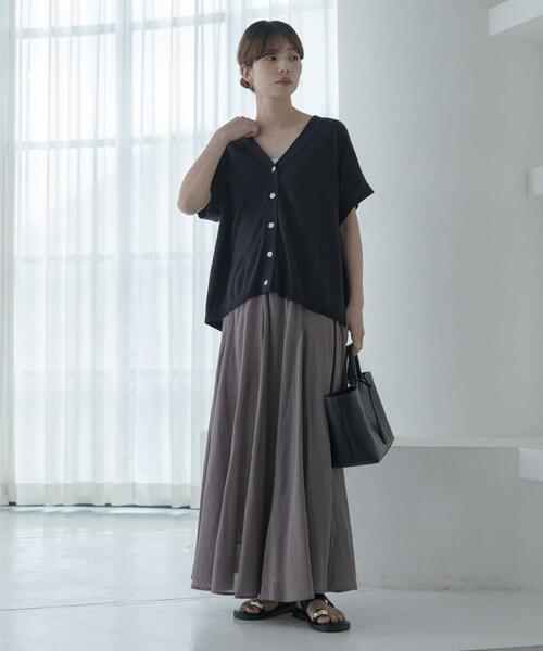 URBAN RESEARCH Sonny Label（アーバンリサーチサニーレーベル）の「クールミストフレンチニットカーディガン（カーディガン/ボレロ・レディース・ブラック/グレー系その他/ライトグレー・FREE）」の8枚目の写真