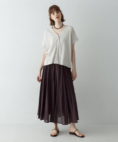 URBAN RESEARCH Sonny Label（アーバンリサーチサニーレーベル）の「クールミストフレンチニットカーディガン（カーディガン/ボレロ・レディース・ブラック/グレー系その他/ライトグレー・FREE）」の16枚目の写真