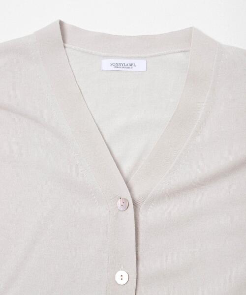 URBAN RESEARCH Sonny Label（アーバンリサーチサニーレーベル）の「クールミストフレンチニットカーディガン（カーディガン/ボレロ・レディース・ブラック/グレー系その他/ライトグレー・FREE）」の20枚目の写真