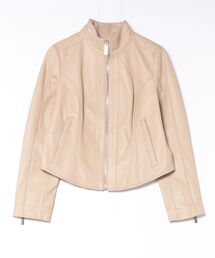 MICHAEL KORS | ジップ パネル レザー ジャケット(ライダースジャケット)