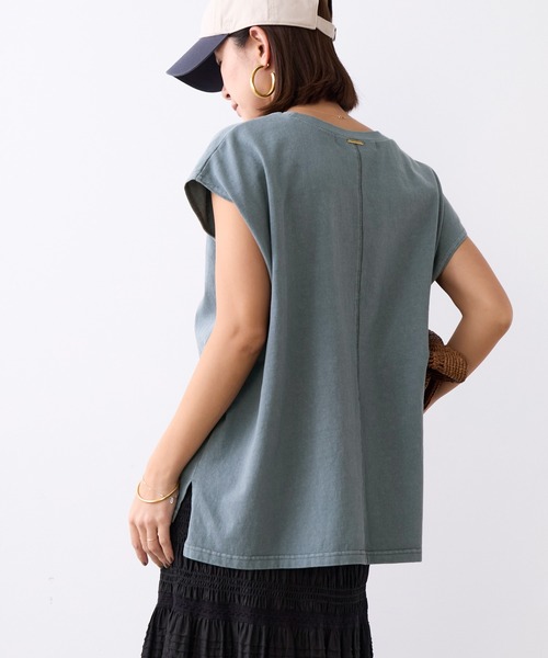STAR&STRIPE(スターアンドストライプ)の「【STAR&STRIPE×MICA&DEAL】ピグメントフレンチスリーブT-shirt(Tシャツ/カットソー・レディース・チャコールグレー/ブラウン・FREE)」の14枚目の写真