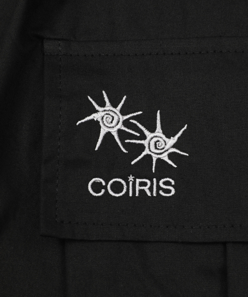 COIRIS(コイリス)の「ビエンノパラシュートワイドカーゴパンツ(2カラー)(スウェットパンツ・レディース・ブラック/Beige/チャコールグレー・FREE)」の6枚目の写真