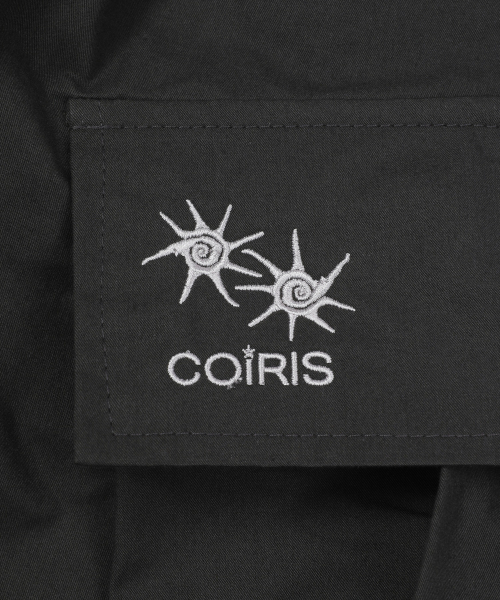COIRIS(コイリス)の「ビエンノパラシュートワイドカーゴパンツ(2カラー)(スウェットパンツ・レディース・ブラック/Beige/チャコールグレー・FREE)」の10枚目の写真