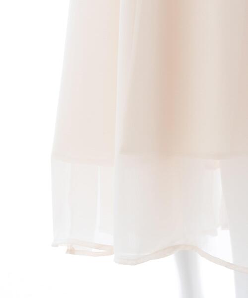 SOELA（ソエラ）の「【INGNI　SOELA】肩開きVネックシアーバックレースアップワンピース／WEB限定（ワンピース・レディース・アイボリー/ブラック・M）」の20枚目の写真