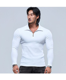 PHYSICAL GARMENTS（フィジカルガーメンツ）の「P2606 リブカラー マッスルフィット 長袖Tシャツ [2COLOR]（Tシャツ/カットソー）」