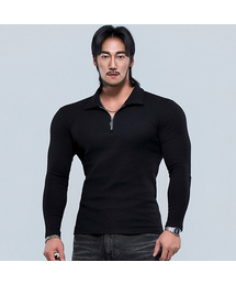 PHYSICAL GARMENTS（フィジカルガーメンツ）の「P2606 リブカラー マッスルフィット 長袖Tシャツ [2COLOR]（Tシャツ/カットソー）」