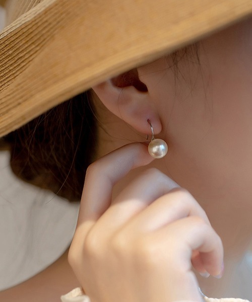 blackdia ocean パールフックピアス ニッケルフリー（ピアス（両耳用