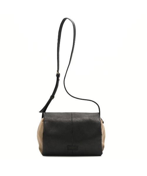 CLEDRAN(クレドラン)の「【国産レザー×ナイロン 軽量】CL3994 LIMO FLAP LEATHER SHOULDER(ショルダーバッグ・レディース・グレー/ダークベージュ/ブラック・FREE)」の3枚目の写真