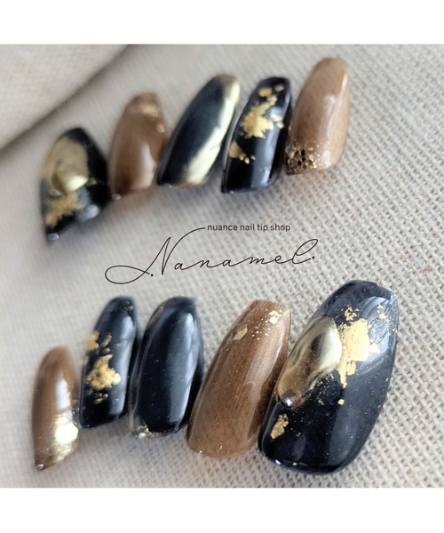 tone（トーン）の「【nanamel】〃(ショートバレリーナ)(MA)（ネイルシール/ネイルチップ・レディース・ブルー・S/M）」の3枚目の写真