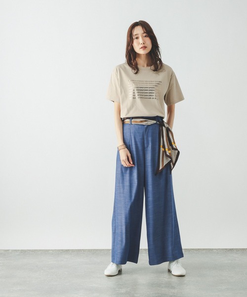 GLOBAL WORK(グローバルワーク)の「デニムライクパンツ/636574(その他パンツ・レディース・ブルー/サックスブルー/ブラック・LARGE/MEDIUM/SMALL)」の4枚目の写真